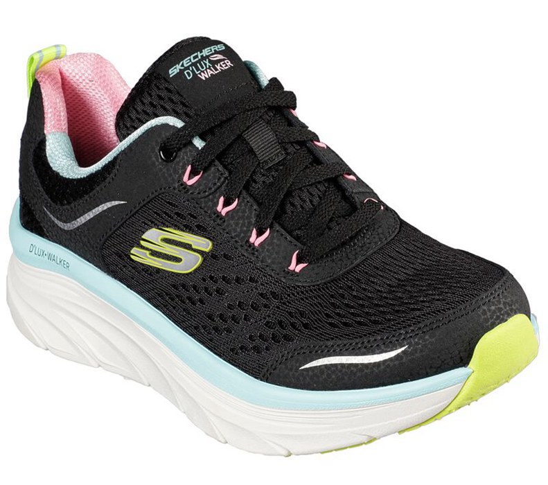 Skechers Dam Svarta/Olika Färger Sneakers - Relaxed Fit: D'lux Walker - Infinite Motion - Sverige (C